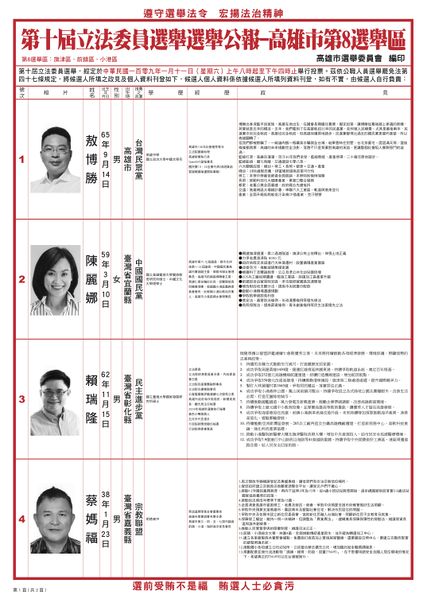 檔案:2020年立法委員選舉高雄市第8選舉區.jpg